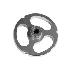 #32 Kidney Machine Plate with Hub and Triple Notch - 3-15/16" Diameter - 27871