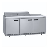 (DEMO) Delfield 4472N-12 72" 3-Door Refrigerated Salad/Sandwich Prep Table