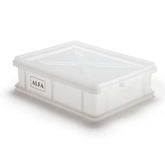 Alfa 15.75" x 12" x 4" White Dough Proofing Box with Lid - AC-BOX