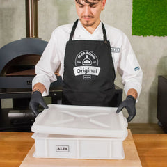 Alfa 15.75" x 12" x 4" White Dough Proofing Box with Lid - AC-BOX