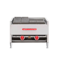 American Range AECB‐34 36" Natural Gas Countertop Char-Rock Charbroiler - 105,000 BTU