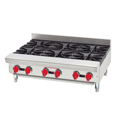 American Range ARSHP-36-6 36" Natural Gas 6-Burner Countertop Hot Plate - 192,000 BTU