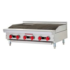 American Range ARSRB‐36 36" Radiant Natural Gas Countertop Charbroiler - 90,000 BTU