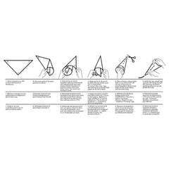 Ateco 18" Disposable Parchment Triangle - 100 Piece - 452