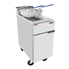 Atosa ATFS-50ES 50 Lbs. Gas Heavy Duty Commercial Deep Fryer