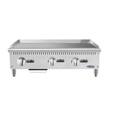 Atosa ATMG-36 36" Heavy-Duty Gas Griddle with Manual Control - 90,000 BTU