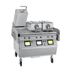 (SHOWROOM MODEL) Taylor L811 36" High-Volume Gas/Electric 3-Platen Commercial Clamshell Griddle