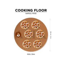 Alfa Napoli M130 Wood-Fired Pizza Oven in White Tile Mosaic with Base - M130