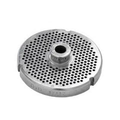 #32 Stainless Steel Machine Plate with Hub and Triple Notch - 3-15/16" Diameter, 9/64" Hole Size - 11169