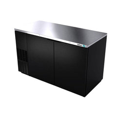 Asber ABBC-58 59.5" Solid 2-Door Back Bar Refrigerator