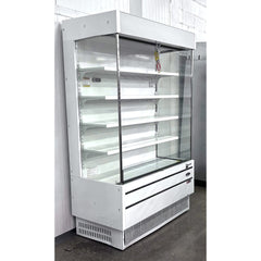 (USED) Turbo Air TOM-50SEW-N 51" White Refrigerated Vertical Open Air Curtain Merchandiser - 21.3 Cu. Ft.