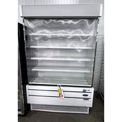 (USED) Turbo Air TOM-50SEW-N 51" White Refrigerated Vertical Open Air Curtain Merchandiser - 21.3 Cu. Ft.