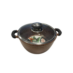 Acrochef 8.5" Raspberry Frying Pot with Black Handle - RP-420