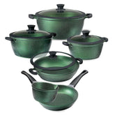 Acrochef 10 Piece Non-Stick Cookware Set with Glass Lid