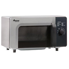 Amana RMS10DSA Stainless Steel Commercial Microwave Oven with Dial Controls - 120V