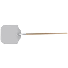 American Metalcraft 5616 16" x 18" Aluminum Pizza Peel with 38" Wooden Handle