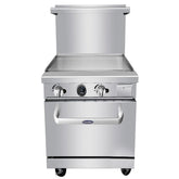 Atosa AGR-24G 24" Gas Griddle and Standard Oven - 72,000 BTU