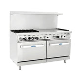 Atosa AGR-4B36GR 60" Gas 4-Burner Range with 36" Right Griddle Top - 257,000 BTU