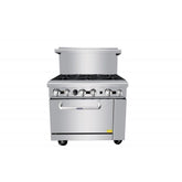 Atosa AGR-6B 36" Gas 6-Burner Range - 219,000 BTU