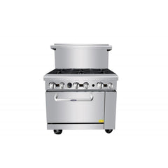 Atosa AGR-6B 36" Gas 6-Burner Range - 219,000 BTU