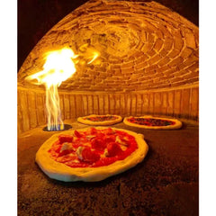 Alfa Napoli M130 Wood-Fired Pizza Oven in White Tile Mosaic with Base - M130