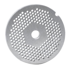 #22 Stainless Steel Hubless Machine Plate with Single Notch - 3-1/4" Diameter, 1/8" Hole Size - 11220