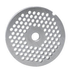 #22 Stainless Steel Hubless Machine Plate with Single Notch - 3-1/4" Diameter, 3/16" Hole Size - 11221