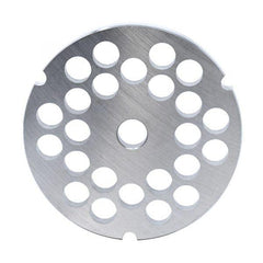 #32 Stainless Steel Hubless Machine Plate with Triple Notch - 3-15/16" Diameter, 1/2" Hole Size - 11232