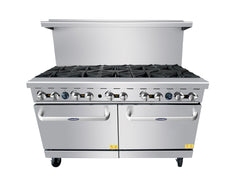 Atosa AGR-10B 60" Gas 10-Burner Range - 374,000 BTU
