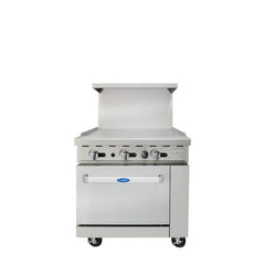 Atosa AGR-36G 36" Gas Range With Manual Griddle Top - 102,000 BTU
