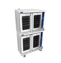 Atosa ATCO-513NB-2 Double Deck Non-Bakery Standard Depth Gas Convection Oven - 92,000 BTU