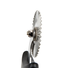 Ateco 7.75" Stainless Steel Fluted Pastry Wheel - 1323