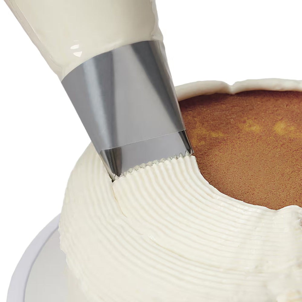 Ateco Stainless Steel Basketweave Icing Decorating Tip - Extra Large Size