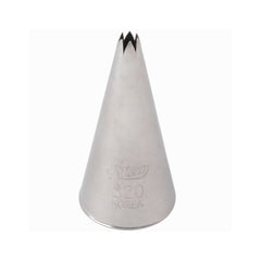 Ateco Stainless Steel Open Star Icing Decorating Tip - Medium Size