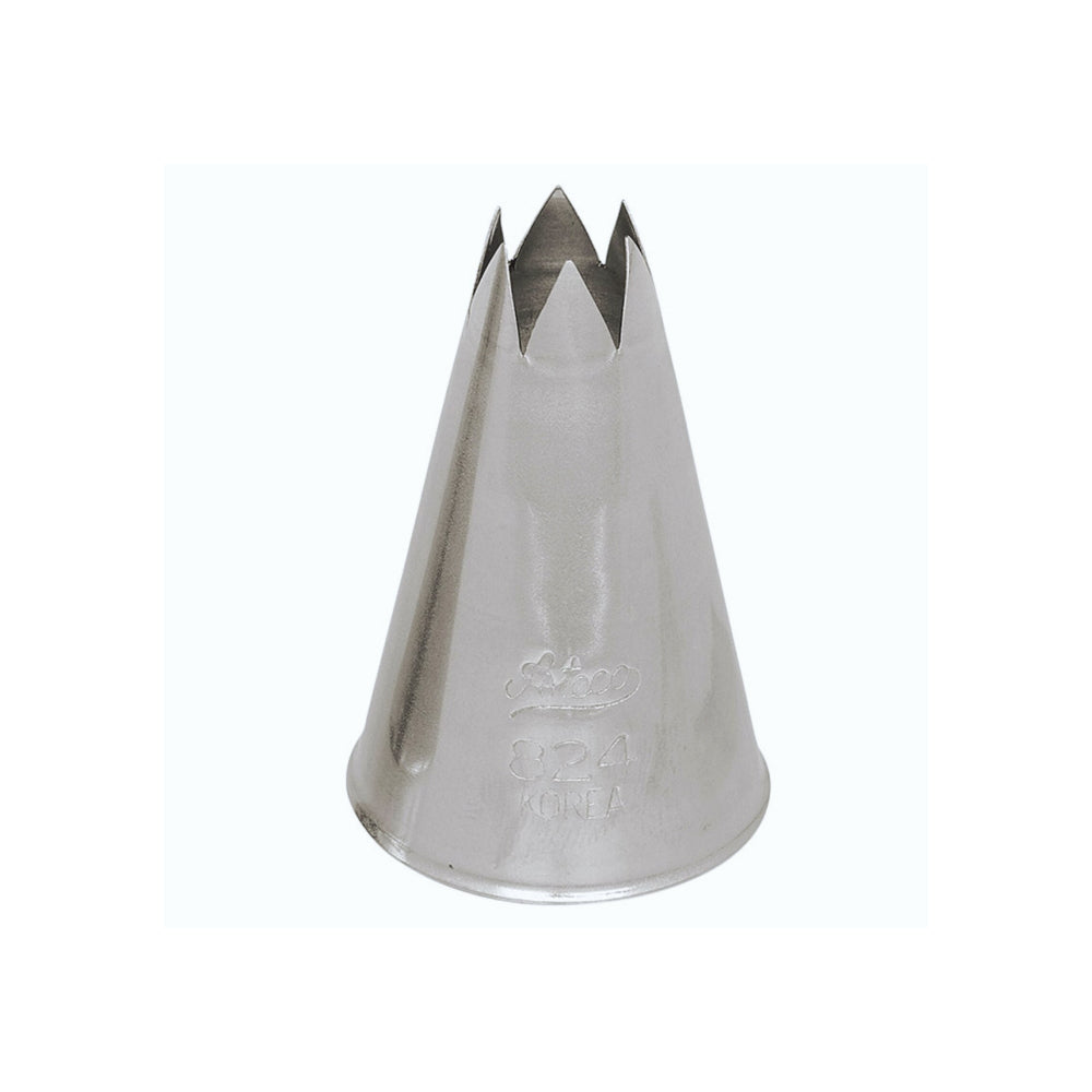 Ateco Stainless Steel Open Star Icing Decorating Tip - Medium Size