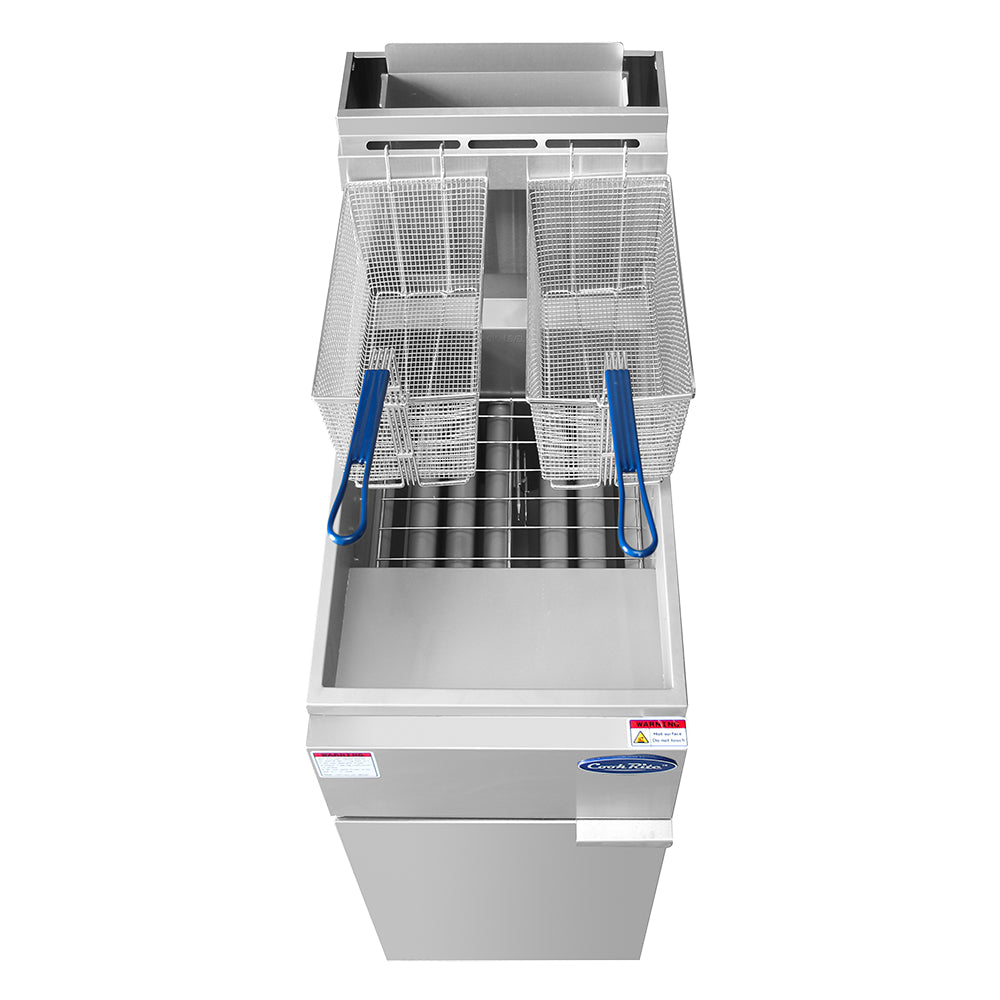 Atosa ATFS-40ES 40 Lbs. Gas Heavy Duty Commercial Deep Fryer