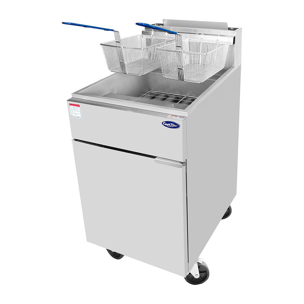 Atosa ATFS-75ES 75 Lbs. Gas Heavy Duty Commercial Deep Fryer