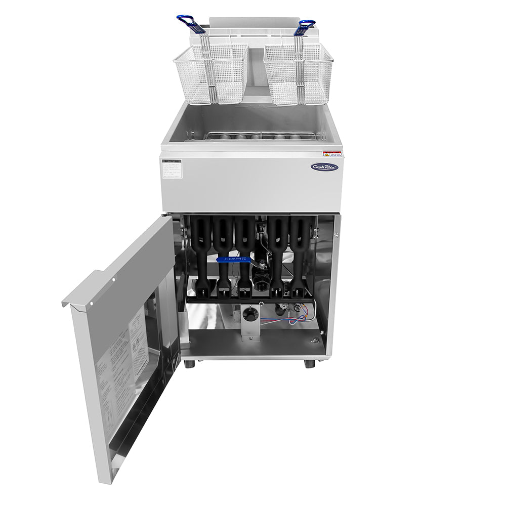 Atosa ATFS-75ES 75 Lbs. Gas Heavy Duty Commercial Deep Fryer