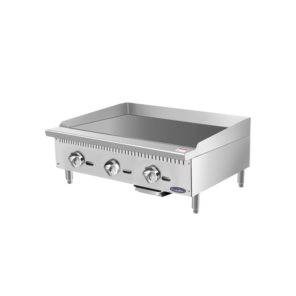 Atosa ATMG-36 36" Heavy-Duty Gas Griddle with Manual Control - 90,000 BTU