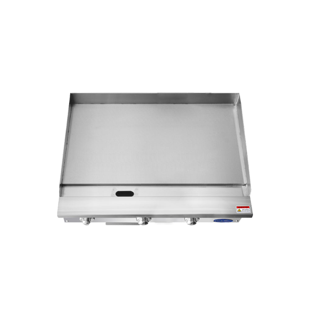 Atosa ATMG-36 36" Heavy-Duty Gas Griddle with Manual Control - 90,000 BTU