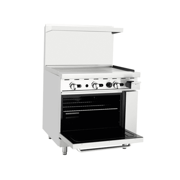 Atosa AGR-36G 36" Gas Range With Manual Griddle Top - 102,000 BTU