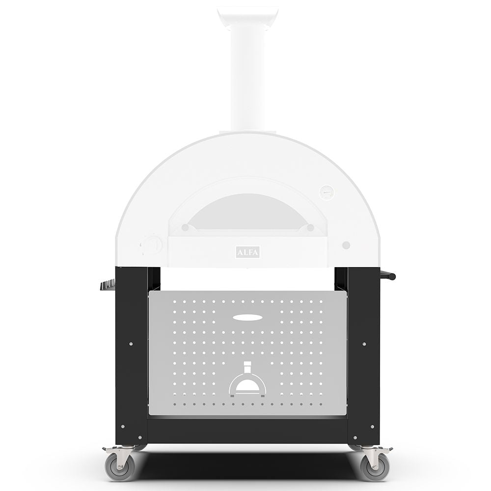 Alfa 4 Pizze Black Pizza Oven Base Only - BF-4P-NER