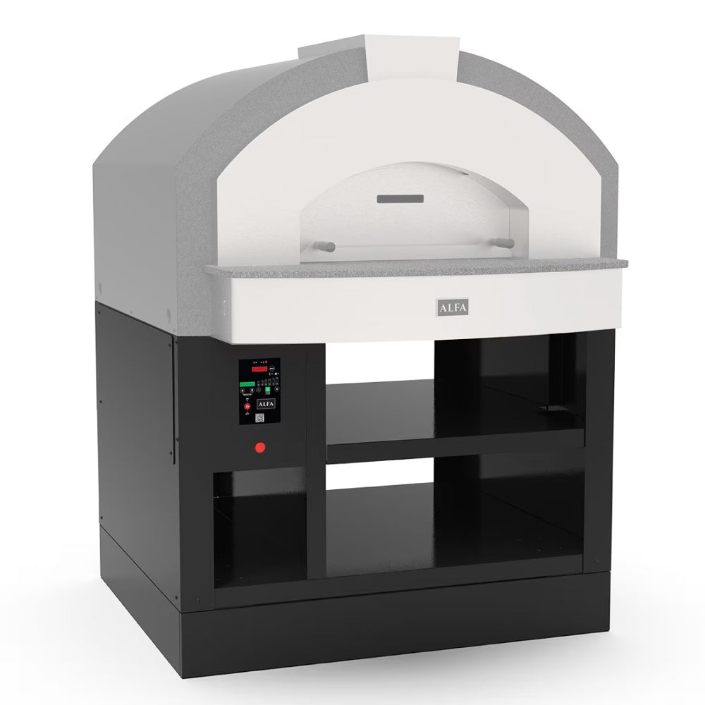 Alfa Quick 6 Pizze Black Oven Base - BPQ6PLNERR