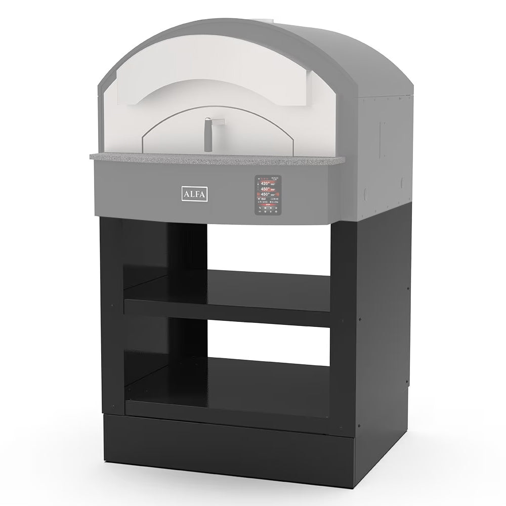 Alfa Zeno 4 Pizze Black Oven Base - BPZ4PNER