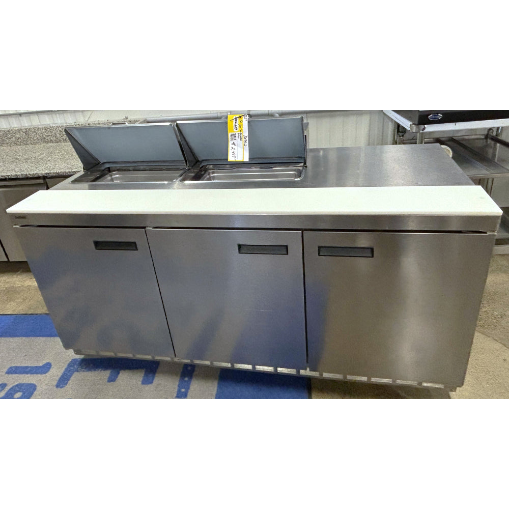 (DEMO) Delfield 4472N-12 72" 3-Door Refrigerated Salad/Sandwich Prep Table