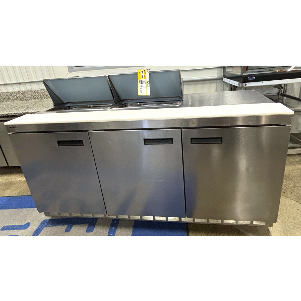 (DEMO) Delfield 4472N-12 72" 3-Door Refrigerated Salad/Sandwich Prep Table