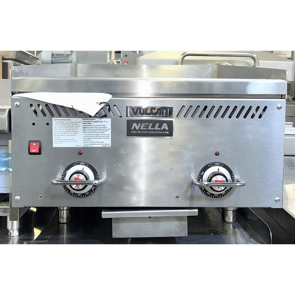 (DEMO) Vulcan VCCG24-AR01 24" Natural Gas Griddle with Atmospheric Burners & Chrome Plate - 60,000 BTU