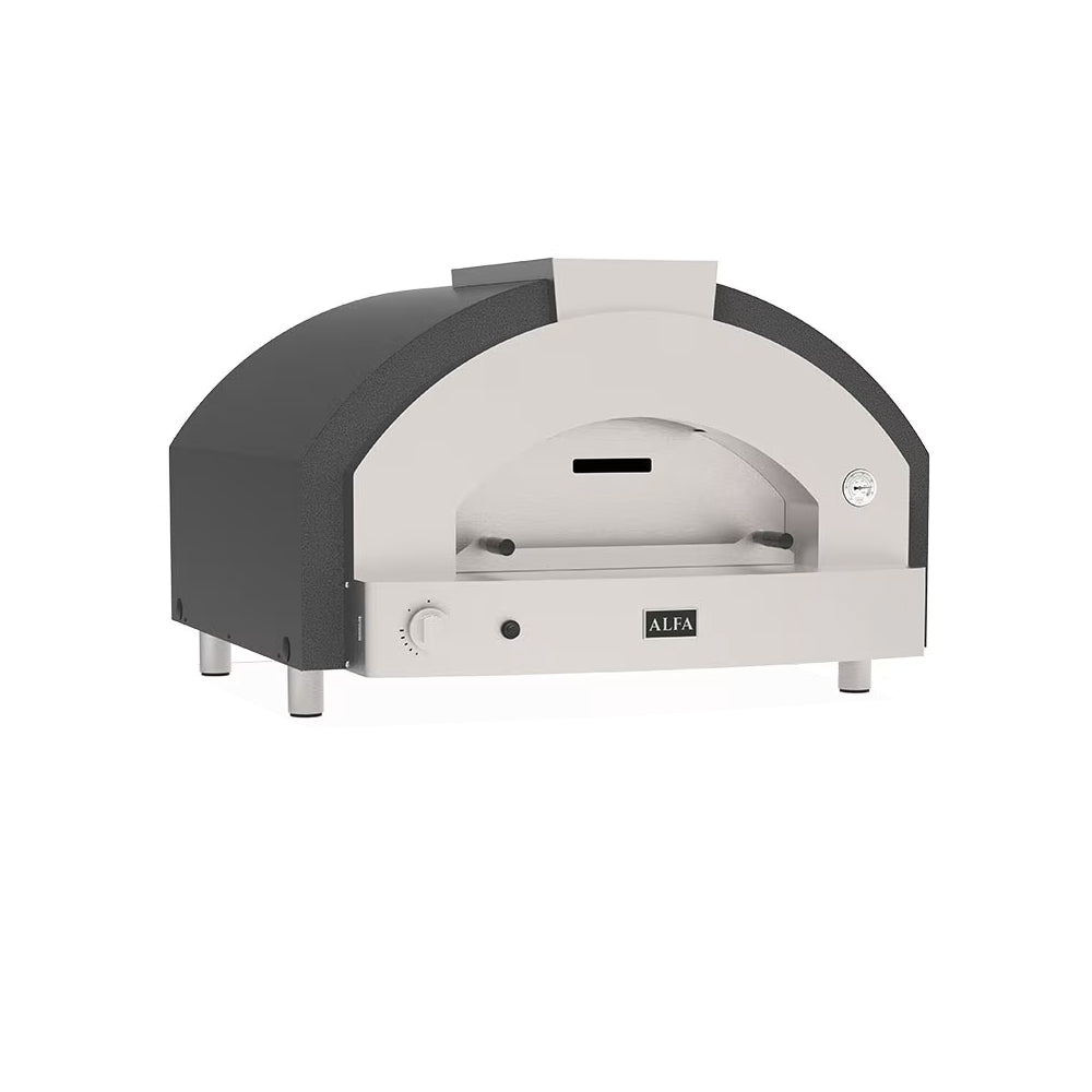 Alfa Quick 4 Pizze Silver Grey Professional Pizza Oven - Q4P