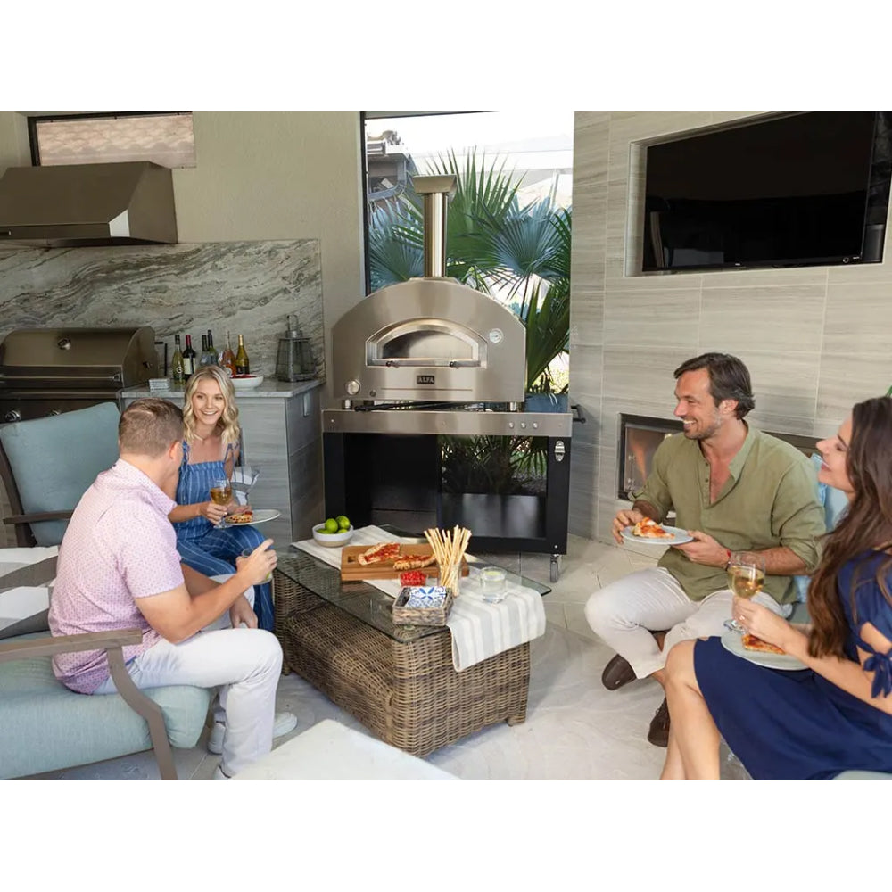 Alfa Futuro 2 Pizze Black Gas Pizza Oven - FXFT-2P-MNEGO-U / FXFT-2P-GNEGO-U
