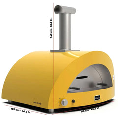 Alfa Moderno 5 Pizze Yellow Natural Gas Pizza Oven - FXMD-5P-MGIAI-U